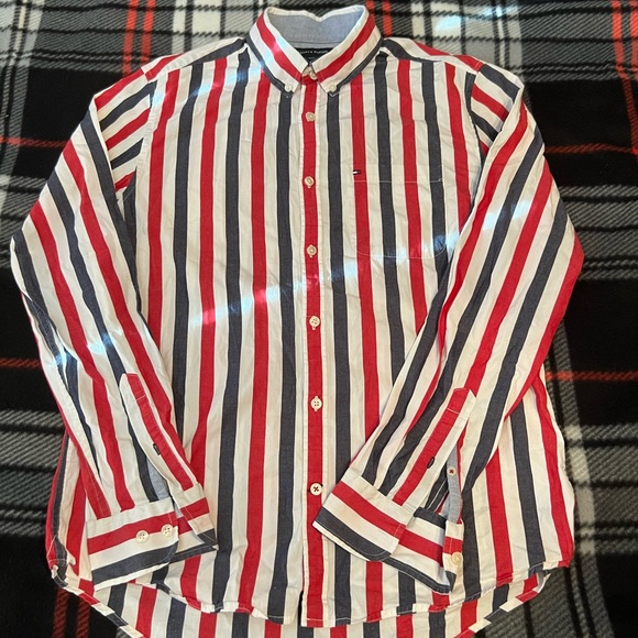 Tommy Hilfiger Other - Tommy Hilfiger Striped Button Up🟥